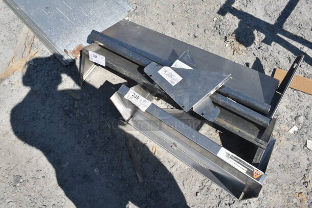 ALL ONE MONEY! Lot of Metal Pieces and Wall Mount Shelf - Image 1 of 1