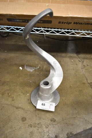 BRAND NEW SCRATCH AND DENT! Hobart VMLH60 Metal Commercial Dough Hook Attachment for Mixer.  