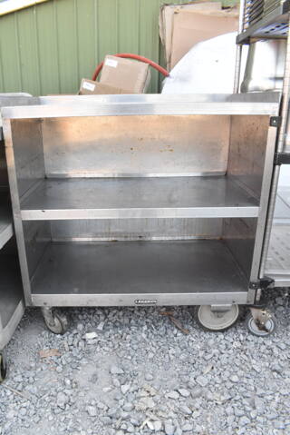 Stainless Steel 3 Tier Cart on Commercial Casters. 