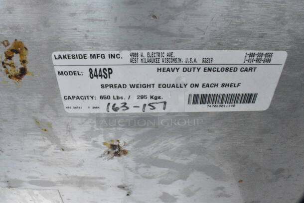 Stainless Steel 3 Tier Cart on Commercial Casters.  - Image 2 of 2