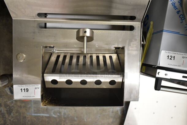 BRAND NEW SCRATCH AND DENT! Somerset CDR-170 Stainless Steel Commercial Countertop Dough Sheeter. 115 Volts, 1 Phase. Tested and Working!  - Image 6 of 12