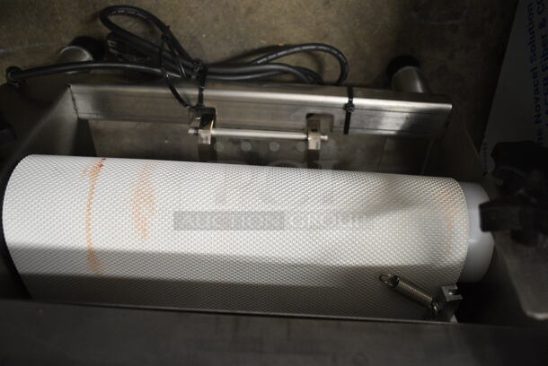 BRAND NEW SCRATCH AND DENT! Somerset CDR-170 Stainless Steel Commercial Countertop Dough Sheeter. 115 Volts, 1 Phase. Tested and Working!  - Image 11 of 12