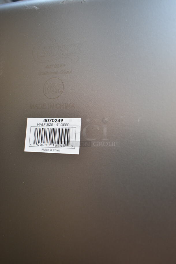 4 BRAND NEW SCRATCH AND DENT! Items Including Choice 1/2 Size 4" Deep Anti-Jam Stainless Steel Steam Table / Hotel Pan. 4 Times Your Bid!  - Image 8 of 8