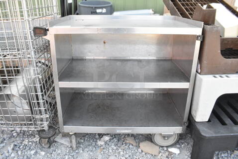 Stainless Steel 3 Tier Cart on Commercial Casters. 