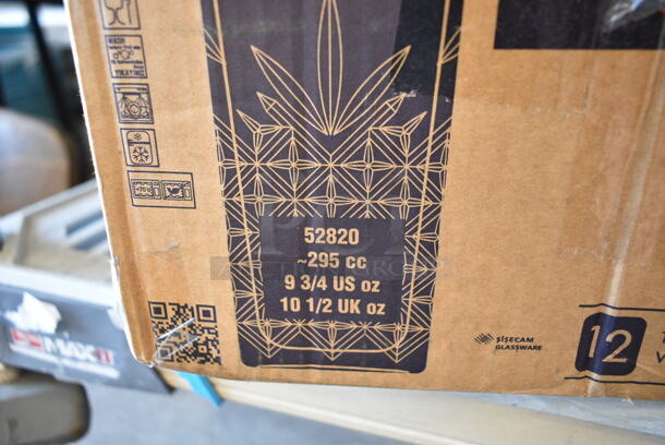 BRAND NEW SCRATCH AND DENT! Box of 12 Pasabache 52820 Timeless Vintage 10.5 oz. Long Drink Glass.  - Image 5 of 5