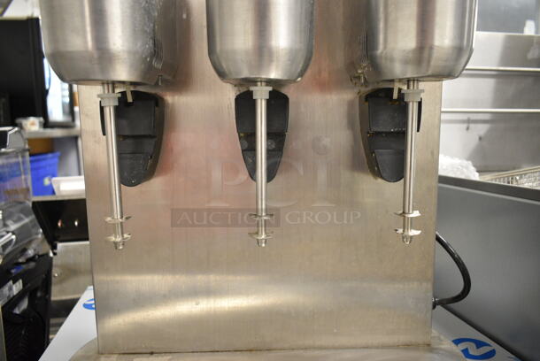 AvaMix DM-B-30C Stainless Steel Commercial Countertop 3 Head Drink Mixer. 120 Volts, 1 Phase. Tested and Working! - Image 5 of 7