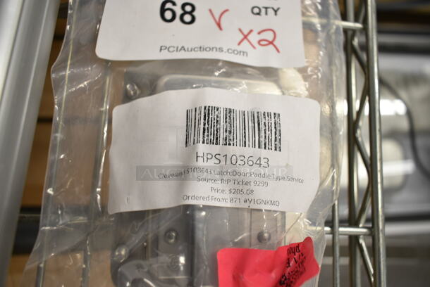 2 BRAND NEW SCRATCH AND DENT! Items Including HPS103643 Cleveland S103643 Latch;Door;Paddle Type Service and Ewellix Cleveland Range Piece. 2 Times Your Bid!  - Image 4 of 7