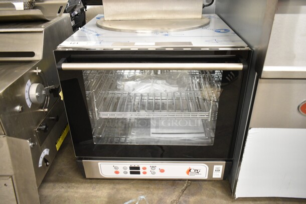 BRAND NEW SCRATCH AND DENT! Cooking Performance Group CPG 351COHD4M Electric Digital Countertop 4 Tray Half Size Convection Oven with Moisture Injection. 208-240 Volts, 1 Phase.  - Image 2 of 9
