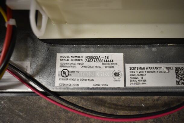 BRAND NEW SCRATCH AND DENT! 2024 Scotsman NS0622A-1B Prodigy Plus Series 22" Stainless Steel Commercial Nugget Ice Machine - 643 lb. 115 Volts, 1 Phase. - Image 8 of 8