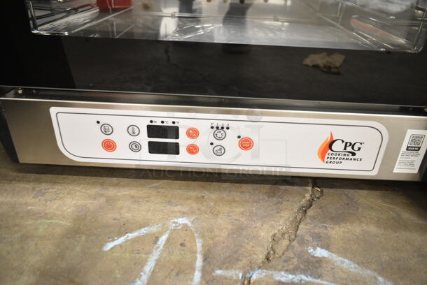 BRAND NEW SCRATCH AND DENT! Cooking Performance Group CPG 351COHD4M Electric Digital Countertop 4 Tray Half Size Convection Oven with Moisture Injection. 208-240 Volts, 1 Phase.  - Image 4 of 9