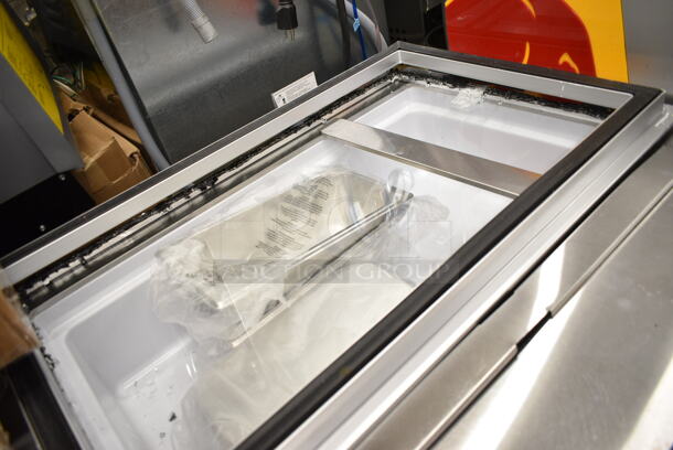 KoolMore KM-CGD-8HP Stainless Steel Commercial Countertop Ice Cream Freezer. See Pictures for Broken Glass. 115 Volts, 1 Phase. Tested and Working! - Image 6 of 9