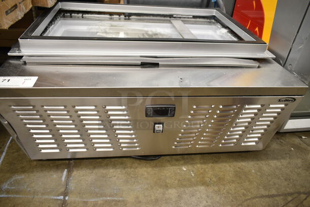 KoolMore KM-CGD-8HP Stainless Steel Commercial Countertop Ice Cream Freezer. See Pictures for Broken Glass. 115 Volts, 1 Phase. Tested and Working! - Image 8 of 9
