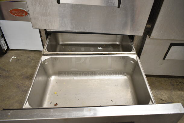 True TPP-93D-6 Stainless Steel Commercial Pizza Prep Table w/ 6 Drawers on Commercial Casters. 115 Volts, 1 Phase. Tested and Working! - Image 10 of 12