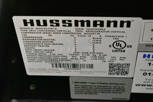 BRAND NEW SCRATCH AND DENT! Hussmann MDN3575B1A Metal Commercial Open Grab N Go Merchandiser. 120 Volts, 1 Phase. Cannot Test Due To Plug Style - Image 10 of 10