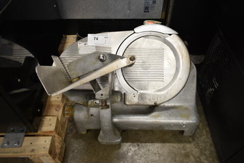 Berkel Stainless Steel Commercial Countertop Meat Slicer w/ Blade Sharpener. Tested and Working!