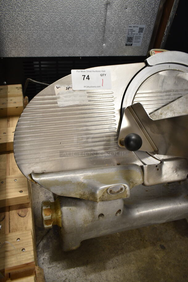 Berkel Stainless Steel Commercial Countertop Meat Slicer w/ Blade Sharpener. Tested and Working! - Image 3 of 9