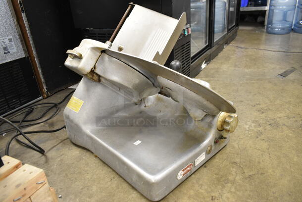 Berkel Stainless Steel Commercial Countertop Meat Slicer w/ Blade Sharpener. Tested and Working! - Image 6 of 9