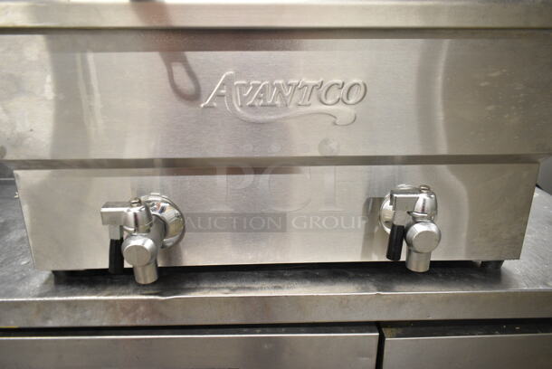 2023 Avantco 177F202 Stainless Steel Commercial Countertop Electric Powered 2 Bay Fryer w/ Lids and Metal Fry Baskets. 208-240 Volts, 1 Phase. - Image 4 of 10