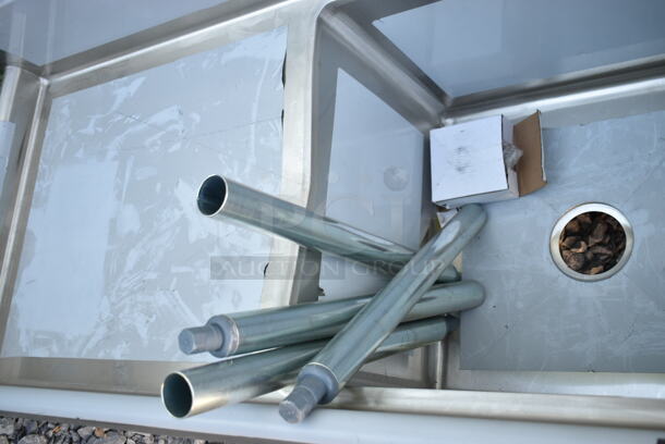 BRAND NEW SCRATCH AND DENT! Regency 600S1181824L Stainless Steel Single Bay Sink w/ Left Side Drain Board.  - Image 6 of 7