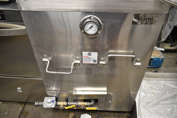BRAND NEW SCRATCH AND DENT! Morni Stainless Steel Commercial Natural Gas Powered Tandoor Tandoori Oven on Commercial Casters. - Image 7 of 12