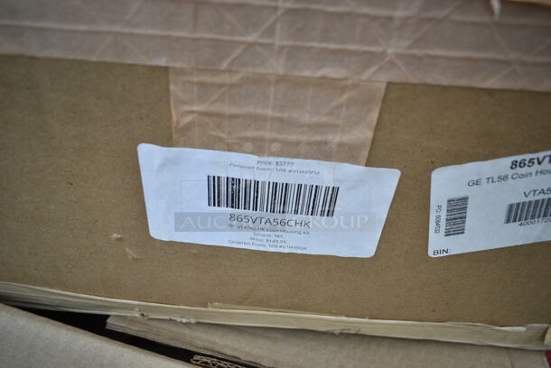 2 BRAND NEW SCRATCH AND DENT! Items Including 76A9134004EC020 American Standard 9134004EC.020 Decorum 21" x 20 1/4" White Vitreous China Single Bowl Wall-Mount Lavatory with EverClean and 4" Centerset and 865VTA56CHK GE VTA56CHK Coin Housing Kit. 2 Times Your Bid!  - Image 4 of 4