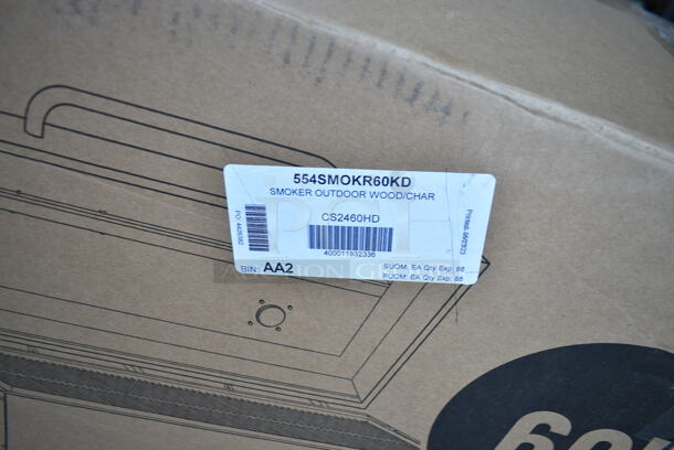 BRAND NEW SCRATCH AND DENT! Backyard Pro 554SMOKR60KD 60" Charcoal / Wood Smoker Grill with Adjustable Grates and Dome. May Be Missing Pieces.  - Image 6 of 6