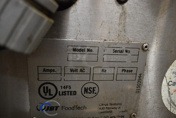 Fresh N Squeeze POS-1 Stainless Steel Commercial Floor Style Automatic Citrus Juicer on Commercial Casters. 120 Volts, 1 Phase. Tested and Working! - Image 11 of 11