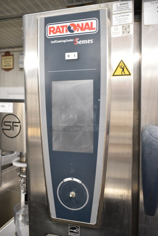 2 2016 Rational Stainless Steel Commercial Combitherm Self Cooking Center Convection Ovens on Commercial Casters. Top Model: SCC WE 62. Bottom Model: SCC WE 102. 480 Volts, 3 Phase. 2 Times Your Bid! - Image 7 of 12