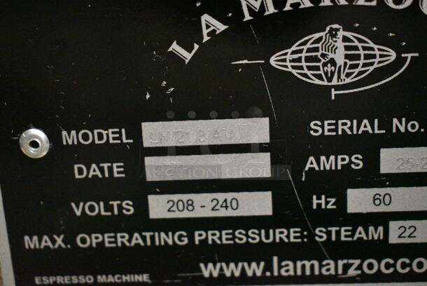 2016 La Marzocco LN/21 3AV Linea Stainless Steel Commercial Countertop 3 Group Espresso Machine w/ 4 Portafilters and 2 Steam Wands. 208-240 Volts, 1 Phase. - Image 10 of 11