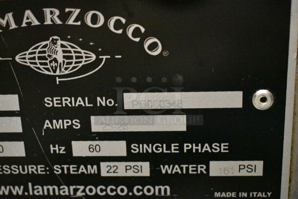 2016 La Marzocco LN/21 3AV Linea Stainless Steel Commercial Countertop 3 Group Espresso Machine w/ 4 Portafilters and 2 Steam Wands. 208-240 Volts, 1 Phase. - Image 11 of 11