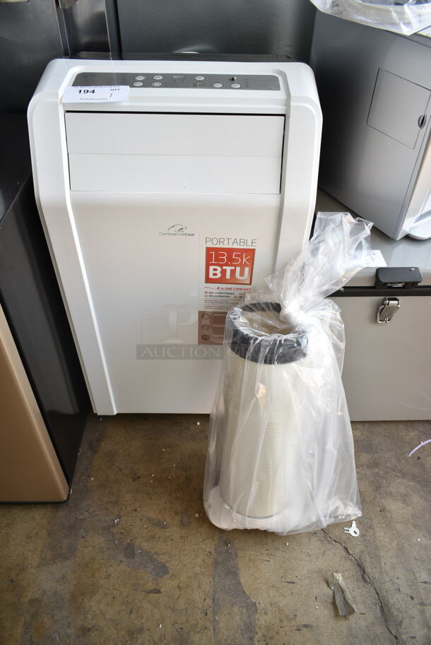BRAND NEW SCRATCH AND DENT! Commercial Cool WPAC14RH Portable Air Conditioner and Heater. 13,500 BTU  Air Conditioning and 4,500 BTU Heating. 115 Volts, 1 Phase. Tested and Working! - Image 2 of 8