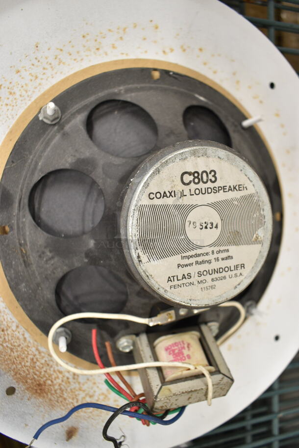 ALL ONE MONEY! Lot of Atlas C803 Coaxial Ceiling Mount Speaker, Gear Head SP3500ACB Speaker - Image 4 of 8