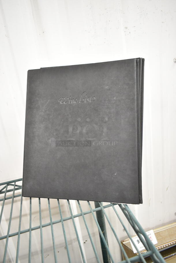 ALL ONE MONEY! Lot of 5 Plywood Pattern Wine List Covers, 5 Grey Wine List Binders, 2 Black Wine List Binders, 37 Kensington Pieces - Image 6 of 10