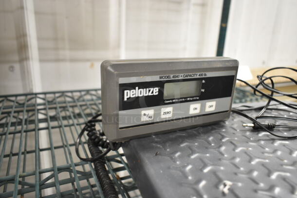 Pelouze 4040 Metal Countertop 400 Pound Capacity Scale. Tested and Working! - Image 5 of 8