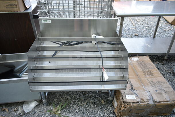BRAND NEW SCRATCH AND DENT! Regency 600LDR2636 36" Five-Tiered Stainless Steel Liquor Display Rack - 26" Deep - Image 2 of 5
