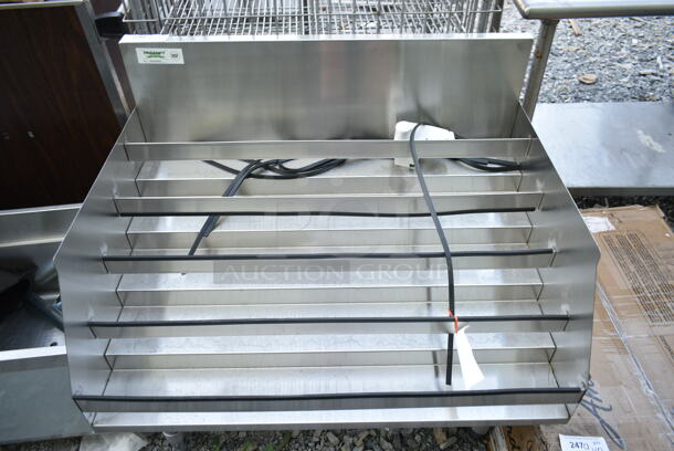 BRAND NEW SCRATCH AND DENT! Regency 600LDR2636 36" Five-Tiered Stainless Steel Liquor Display Rack - 26" Deep - Image 4 of 5