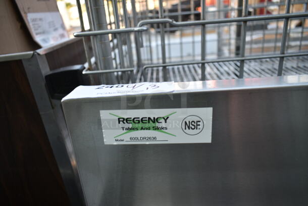 BRAND NEW SCRATCH AND DENT! Regency 600LDR2636 36" Five-Tiered Stainless Steel Liquor Display Rack - 26" Deep - Image 5 of 5