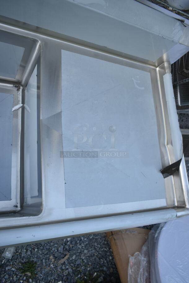 BRAND NEW SCRATCH AND DENT! Regency 600S42424224 Stainless Steel 4 Bay Sink w/ Dual Drain Board. No Legs. Bays 24x24x13.5. Drain Boards 22x26 - Image 4 of 10