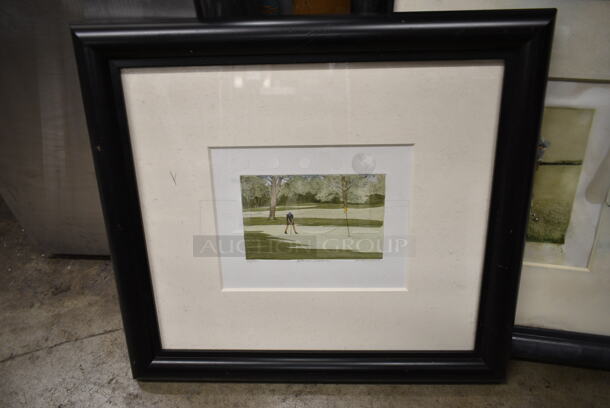 5 Framed Pictures Including Golf Course and Golfers. 5 Times Your Bid! - Image 6 of 11