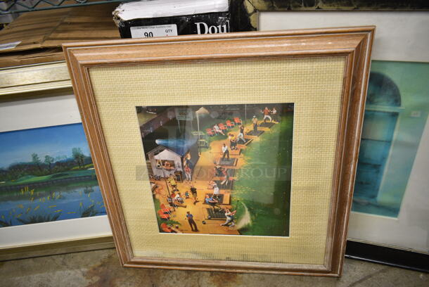 5 Framed Pictures Including Golf Course and Doors. 5 Times Your Bid! - Image 2 of 10