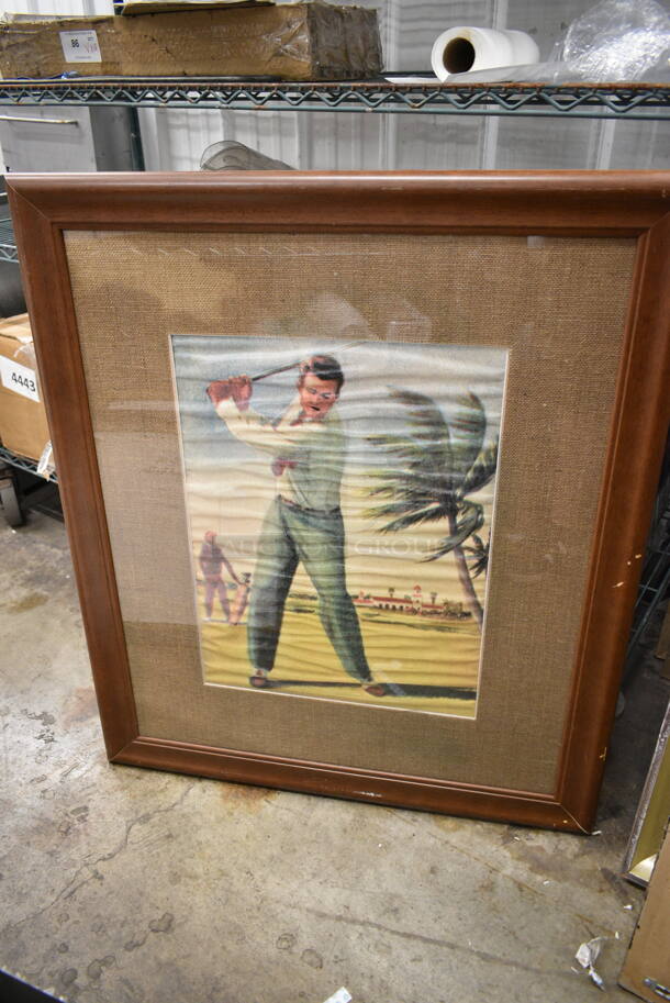 4 Framed Pictures Including Golfers. 4 Times Your Bid! - Image 4 of 5