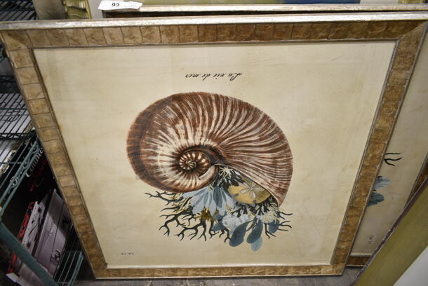 6 Framed Pictures Including Hummingbird, Shell, Designs. 6 Times Your Bid! - Image 7 of 10