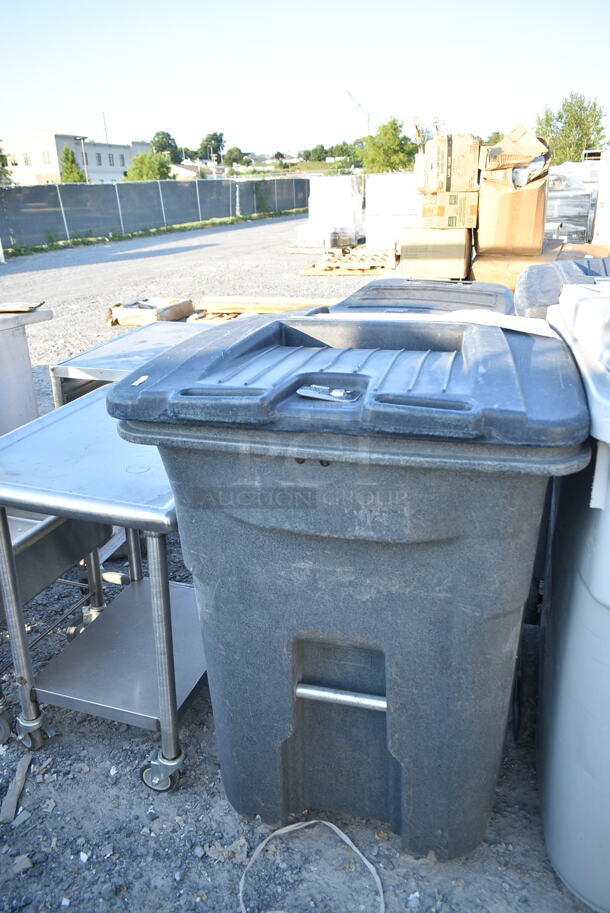 2 Poly Trash Cans. Includes 25x35x41. 2 Times Your Bid! - Image 4 of 6