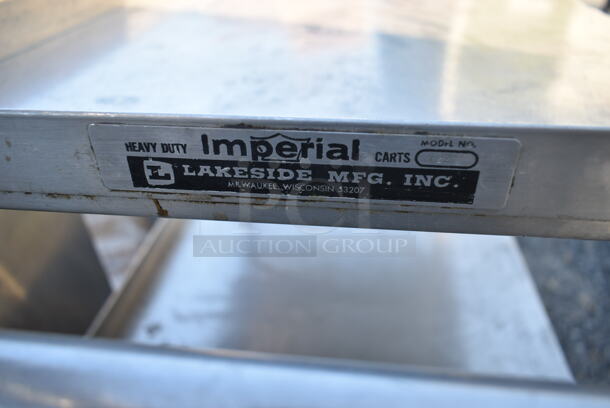 Stainless Steel 3 Tier Cart on Commercial Casters.  - Image 3 of 3