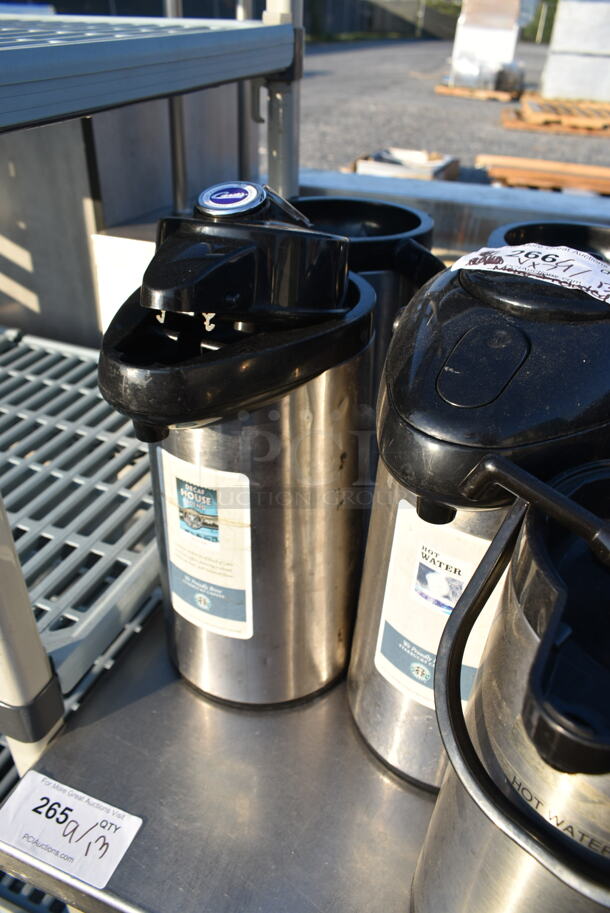 ALL ONE MONEY! Lot of 7 Various Air Pots. 3 Missing Lids.  - Image 5 of 8