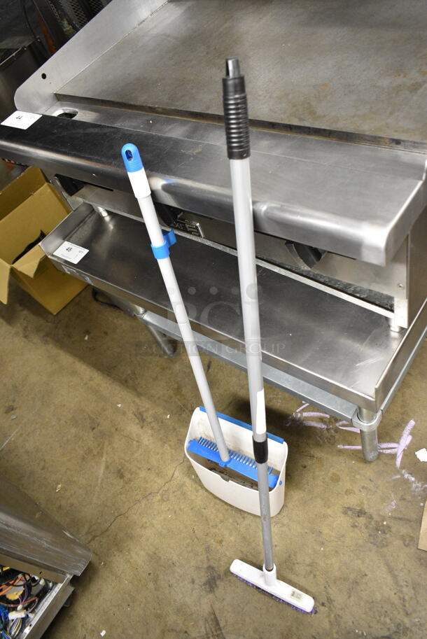 4 Items Including 2 Mops, Broom and Dust Pan. 4 Times Your Bid!  - Image 7 of 10