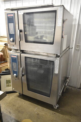 2 2018/2019 Rational Stainless Steel Commercial Combitherm Self Cooking Center Convection Ovens on Commercial Casters. Top Model: SCC WE 62. Bottom Model: SCC WE 102. 480 Volts, 3 Phase. 2 Times Your Bid!