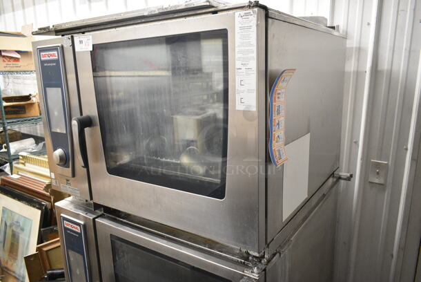 2 2018/2019 Rational Stainless Steel Commercial Combitherm Self Cooking Center Convection Ovens on Commercial Casters. Top Model: SCC WE 62. Bottom Model: SCC WE 102. 480 Volts, 3 Phase. 2 Times Your Bid! - Image 2 of 11