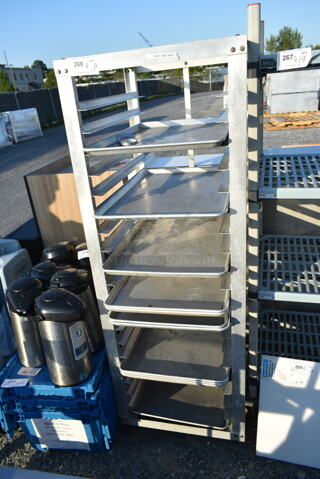 Metal Commercial Pan Transport Rack on Commercial Casters. 