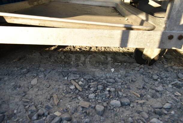 Metal Commercial Pan Transport Rack on Commercial Casters.  - Image 2 of 3